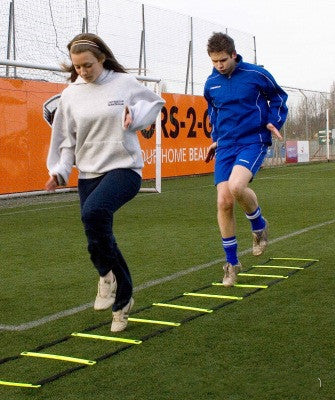 Pre-adjusted Pitch Football Training Ladder, Flexibility, Balance, Physical Fitness, Skipping, Footwork