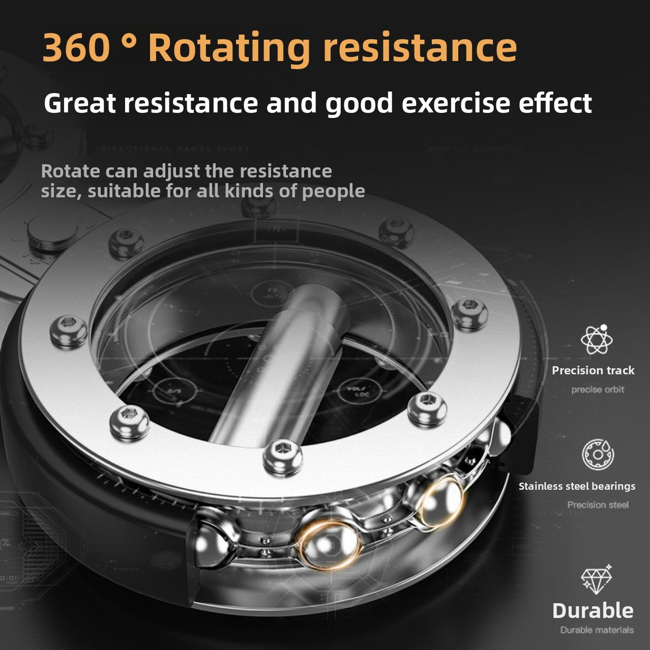 Adjustable Resistance Boxing Speed Trainer Wrist Strengthener For Home Gym, Arm & Forearm Workout MMA, Punching Power, Grip Strength Training Portable Fight Training Equipment For Men & Women
